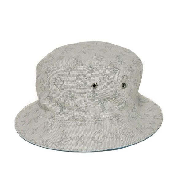 Pre Loved louis vuitton Men white | white Hats - Picture 1 of 8